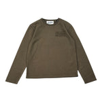 Saint Barth Shirt tinta unita Girocollo con Logo Verde per Bambino MILES VERDE SAINT BARTH 