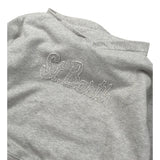 Saint Barth Felpa Chiusa con Cappuccio tinta unita con Stampa Grigio per Bambina MINDY771 GRIGIO SAINT BARTH 