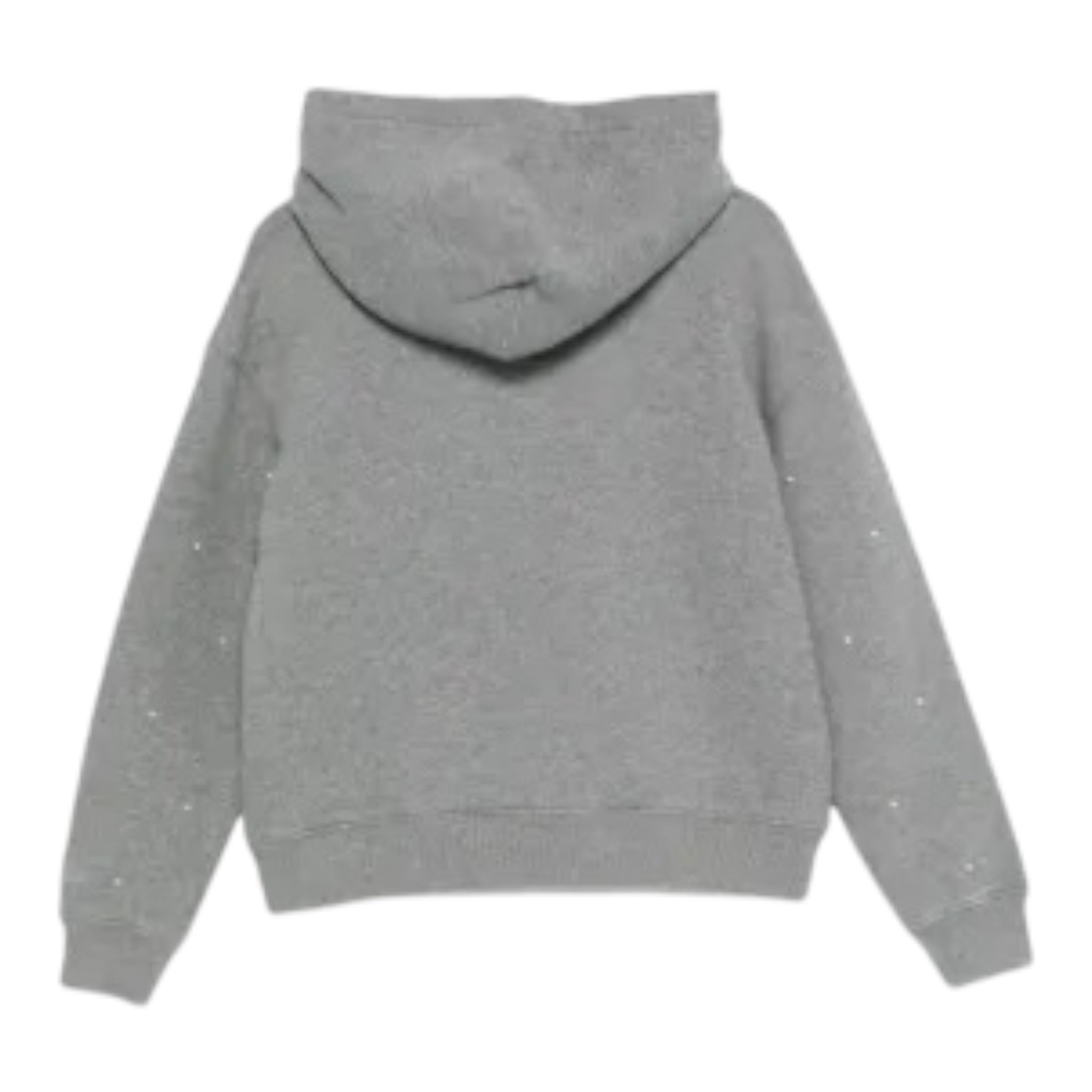 Saint Barth Felpa Chiusa con Cappuccio tinta unita con Perle Grigio per Bambina MINDY GRIGIO SAINT BARTH 