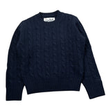 Saint Barth Maglia tinta unita con Trecce Blu per Neonato NIXON BLU SAINT BARTH 