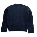 Saint Barth Maglia tinta unita con Trecce Blu per Neonato NIXON BLU SAINT BARTH 