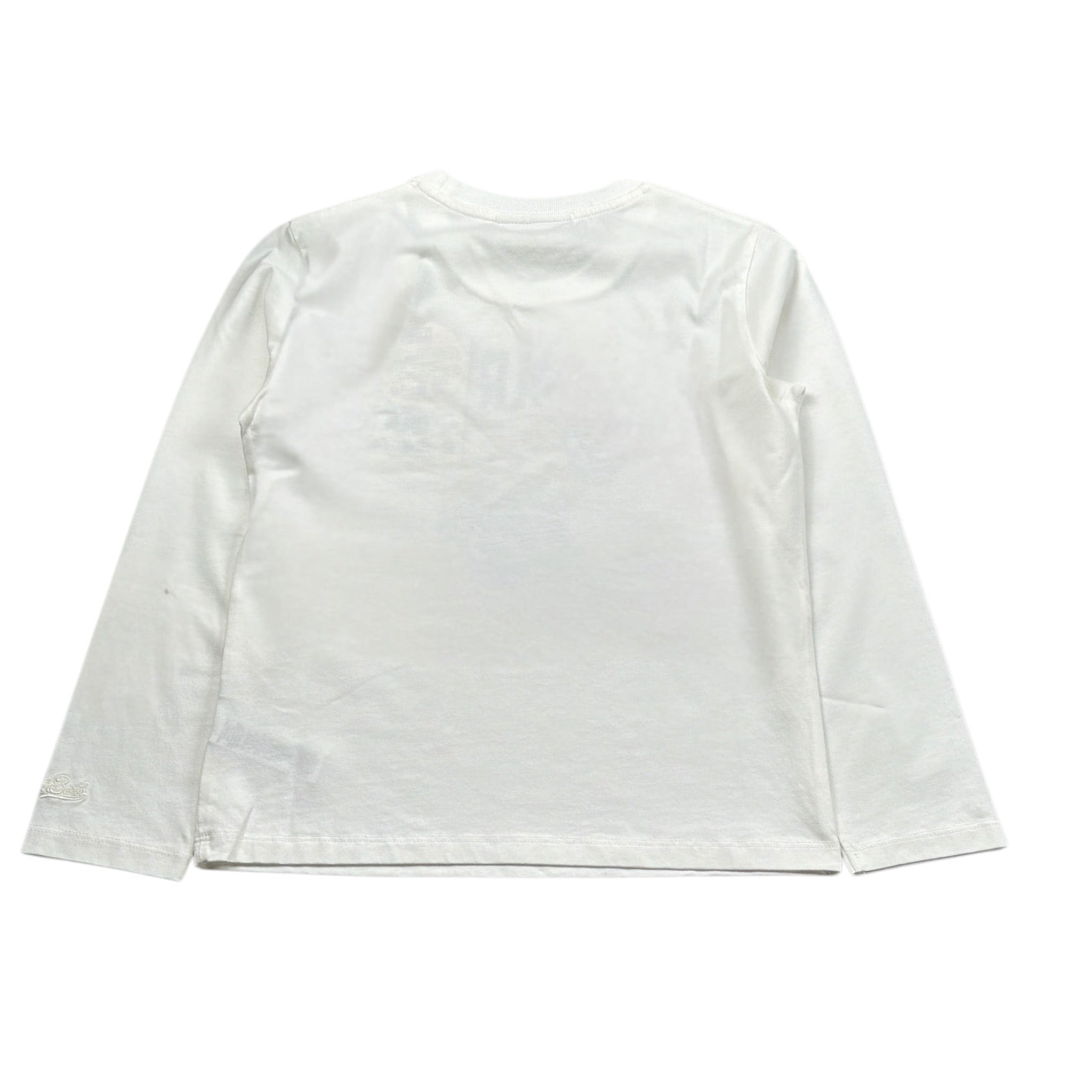 Saint Barth Shirt Girocollo tinta unita con Stampa Bianco per Bambina PENN00101192I BIANCO SAINT BARTH 