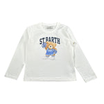 Saint Barth Shirt Girocollo tinta unita con Stampa Bianco per Neonata PENN00101192IN BIANCO SAINT BARTH 