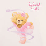 Saint Barth Shirt Girocollo tinta unita con Stampa Bianco per Bambina PENN001 BIANCO SAINT BARTH 