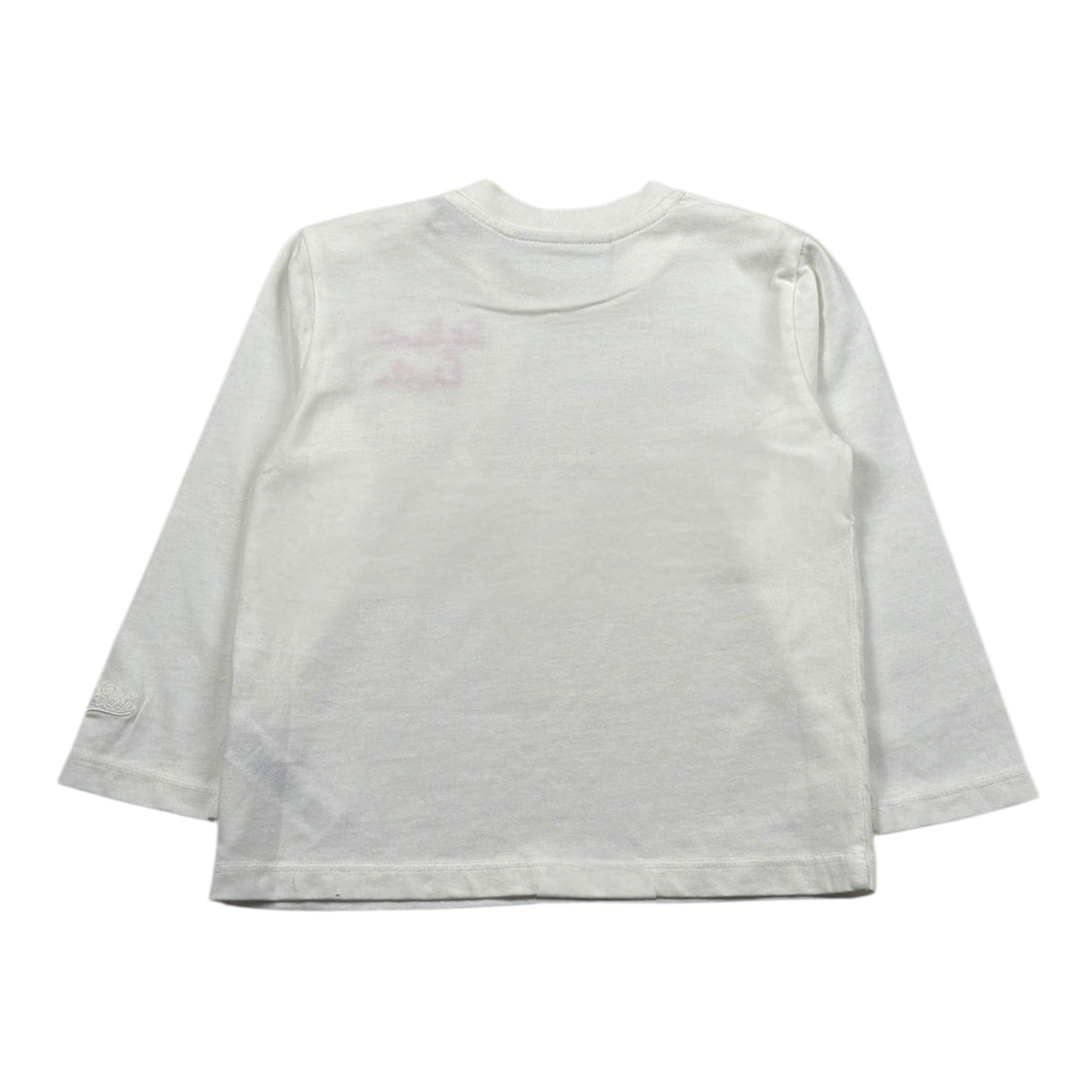 Saint Barth Shirt Girocollo tinta unita con Stampa Panna per Neonata PENNY PANNA SAINT BARTH 