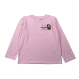 Saint Barth Shirt Girocollo tinta unita con Stampa Rosa per Bambina PENNYPUPPY ROSA SAINT BARTH 