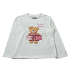 Saint Barth Shirt Girocollo tinta unita con Stampa Panna per Bambina PENNYX PANNA SAINT BARTH 