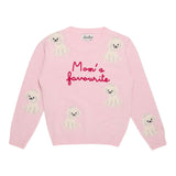 Saint Barth Maglia tinta unita con Stampa Rosa per Neonata PRC0000502277I ROSA SAINT BARTH 
