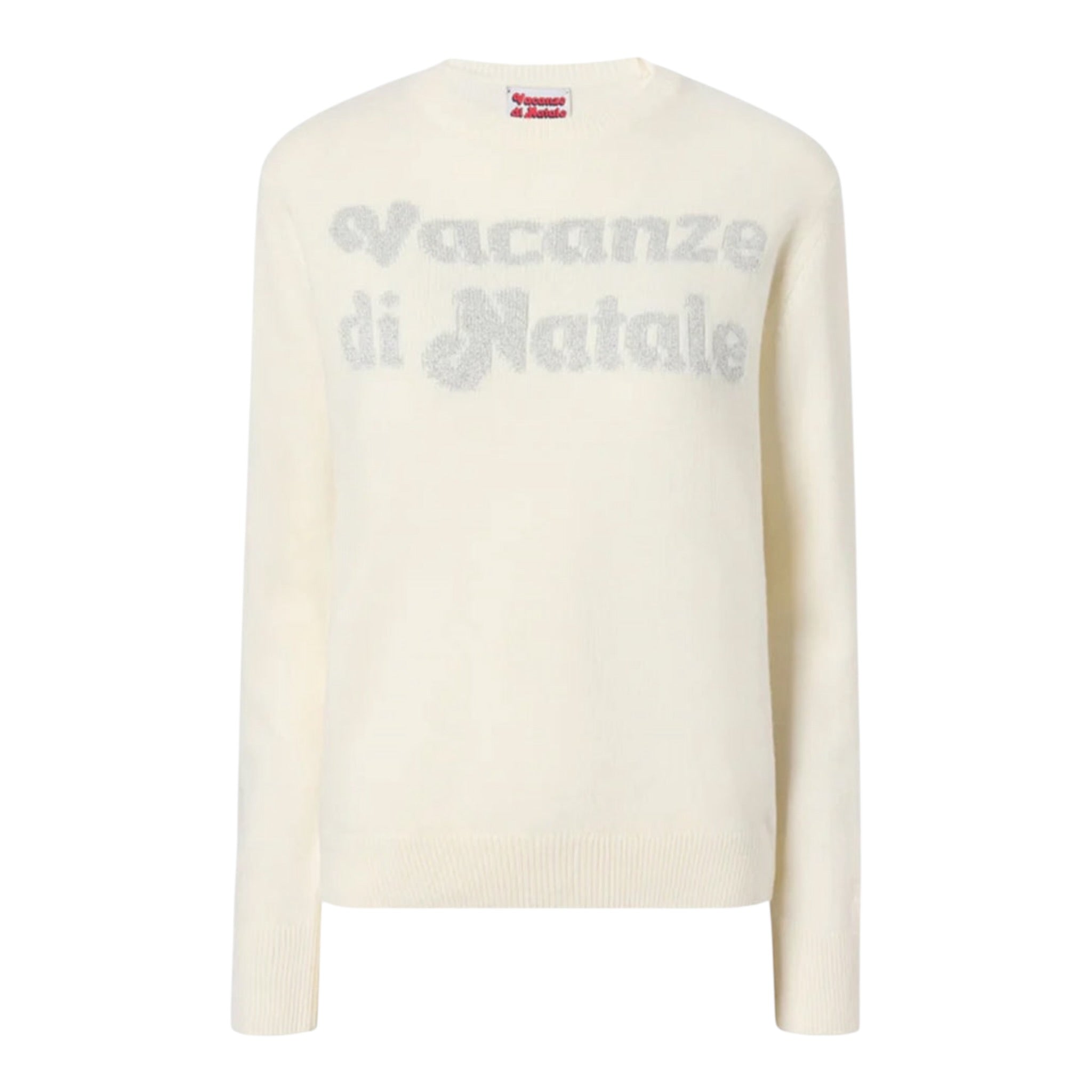 Saint Barth Maglia tinta unita con Stampa Panna per Bambina PRC000100433 PANNA SAINT BARTH 