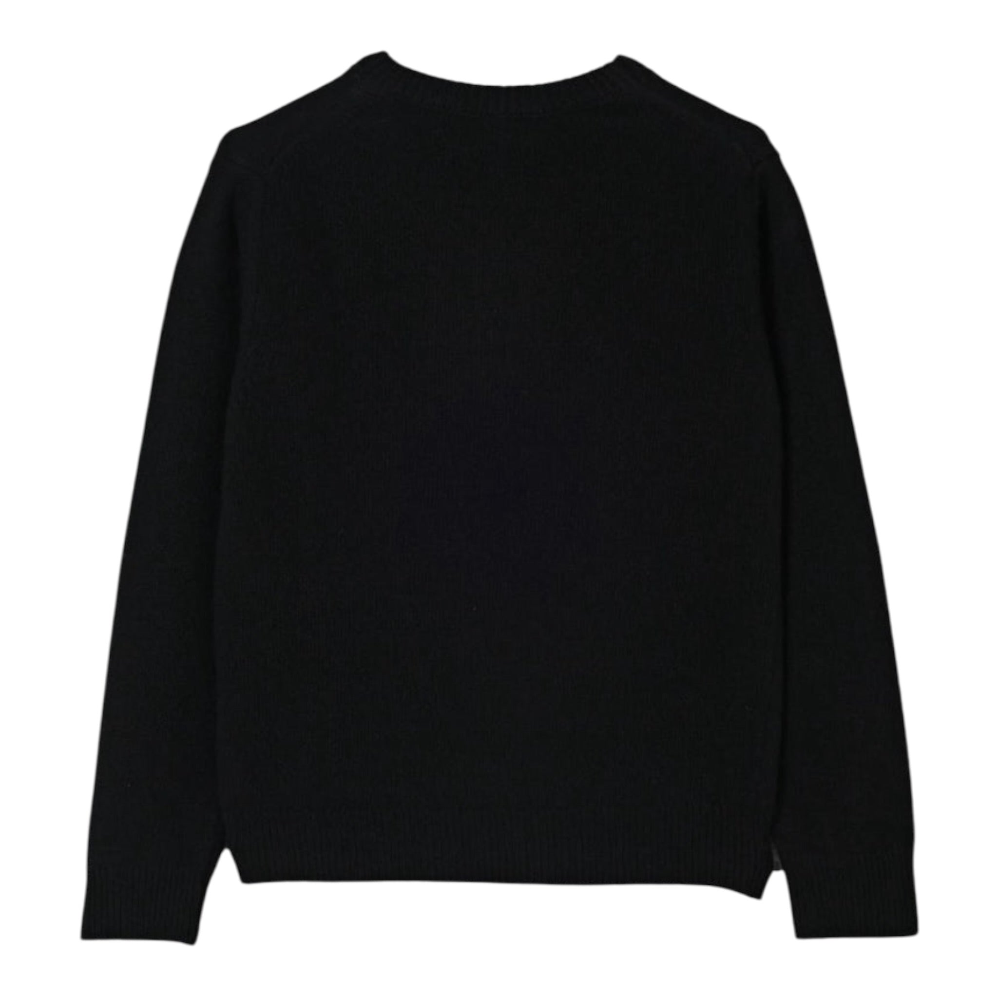 Saint Barth Maglia tinta unita con Stampa Nero per Bambina PRC0001XX NERO SAINT BARTH 
