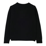 Saint Barth Maglia tinta unita con Stampa Nero per Neonata PRC0001XXN NERO SAINT BARTH 