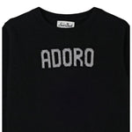 Saint Barth Maglia tinta unita con Stampa Nero per Neonata PRC0001XXN NERO SAINT BARTH 