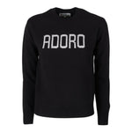 Saint Barth Maglia tinta unita con Stampa Nero per Neonata PRC0001XXN NERO SAINT BARTH 