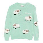 Saint Barth Maglia tinta unita con Stampa Verde Acqua per Neonato PRC000500454I VERDE ACQUA SAINT BARTH 