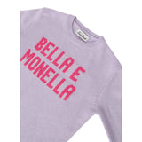 Saint Barth Maglia tinta unita con Stampa Lilla per Bambina PRC00101972I LILLA SAINT BARTH 
