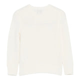 Saint Barth Maglia tinta unita con Stampa Panna per Bambina PRC0015 PANNA SAINT BARTH 