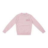 Saint Barth Maglia tinta unita con Stampa Rosa per Bambina PRC0016 ROSA SAINT BARTH 