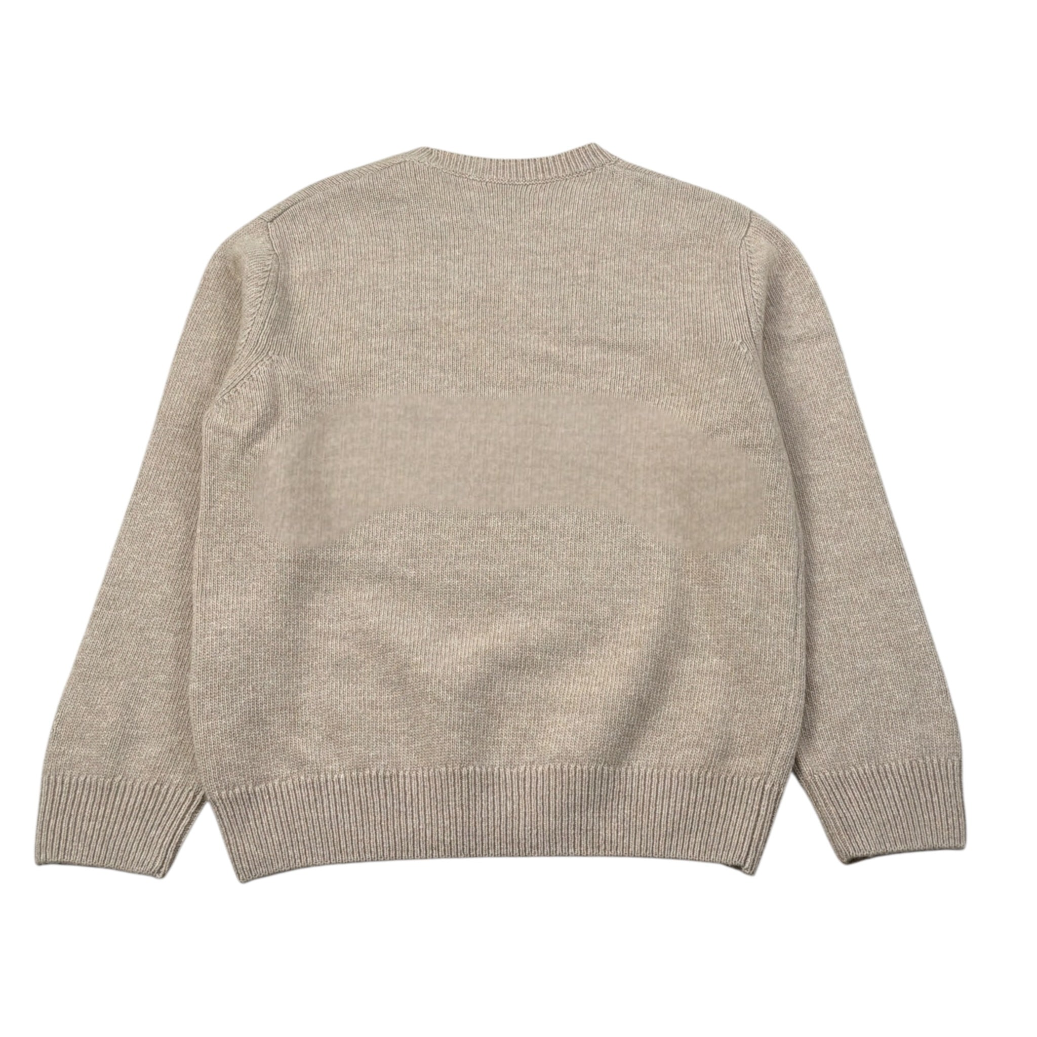 Saint Barth Maglia tinta unita con Stampa Beige per Bambina PRINCESS BEIGE SAINT BARTH 