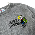 Saint Barth Maglia tinta unita Girocollo con Stampa Grigio per Bambino RICHIE GRIGIO SAINT BARTH 