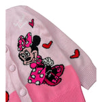 Saint Barth Cardigan tinta unita con Stampa Rosa per Bambina SASIJR ROSA SAINT BARTH 