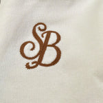 Saint Barth Felpa tinta unita con Zip Panna per Bambina SBLEGACY357 PANNA SAINT BARTH 