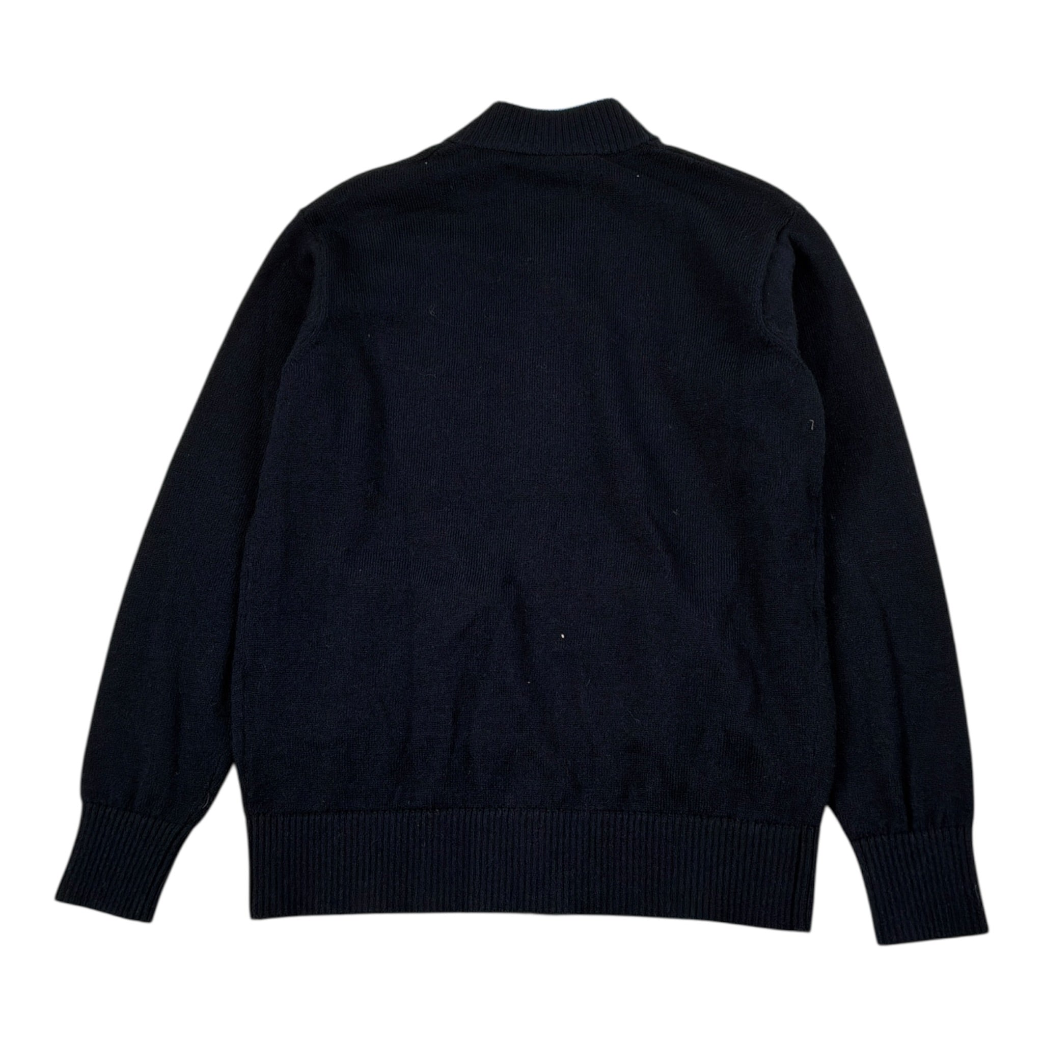 Saint Barth Maglia tinta unita con Zip E Logo Blu per Bambino SBLEGACY BLU SAINT BARTH 