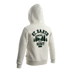 Saint Barth Felpa tinta unita con Cappuccio E Stampa Panna per Bambino SNOOPYWIINTER PANNA SAINT BARTH 