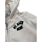 Saint Barth Felpa tinta unita con Cappuccio E Stampa Panna per Bambino SNOOPYWIINTER PANNA SAINT BARTH 