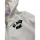 Saint Barth Felpa tinta unita con Cappuccio E Stampa Panna per Bambino SNOOPYWIINTER PANNA SAINT BARTH 