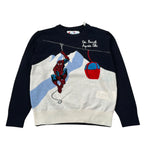 Saint Barth Maglia Girocollo con Ricami Blu per Bambino SPIDERMAN BLU SAINT BARTH 
