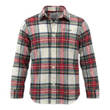 Saint Barth Camicia Bicolore con Fantasia A Quadri Rosso per Bambino STMORITZ380 ROSSO SAINT BARTH 
