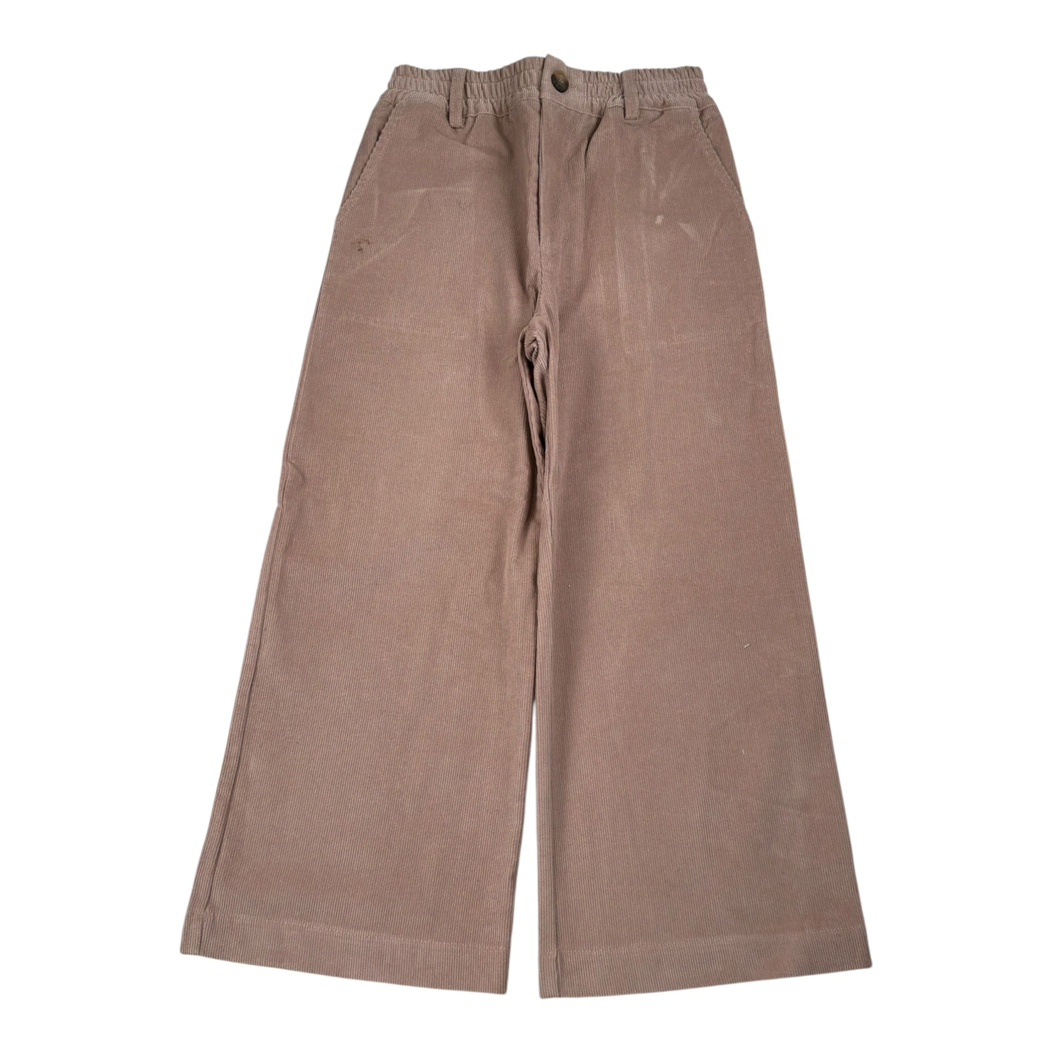 Saint Barth Pantalone Modello A Palazzo tinta unita Beige per Bambina SVEVAPOWDER BEIGE SAINT BARTH 