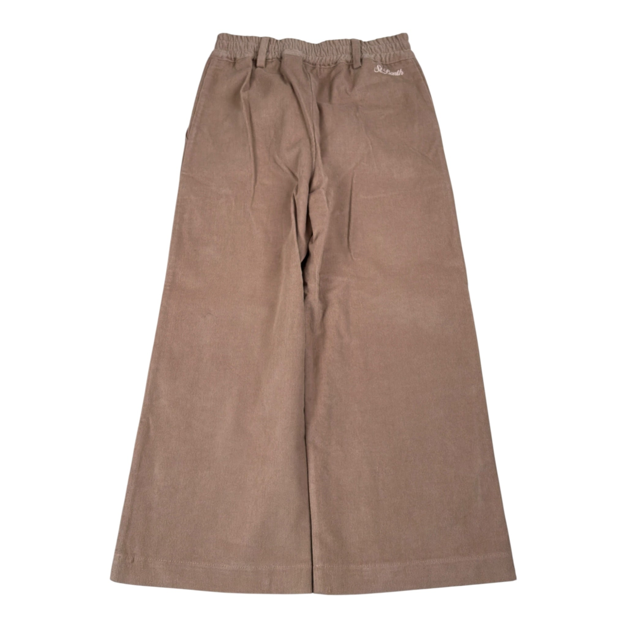 Saint Barth Pantalone Modello A Palazzo tinta unita Beige per Bambina SVEVAPOWDER BEIGE SAINT BARTH 