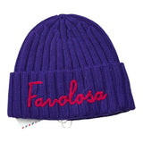 Saint Barth Cappello tinta unita con Logo Viola per Bambina WENG018 VIOLA SAINT BARTH 