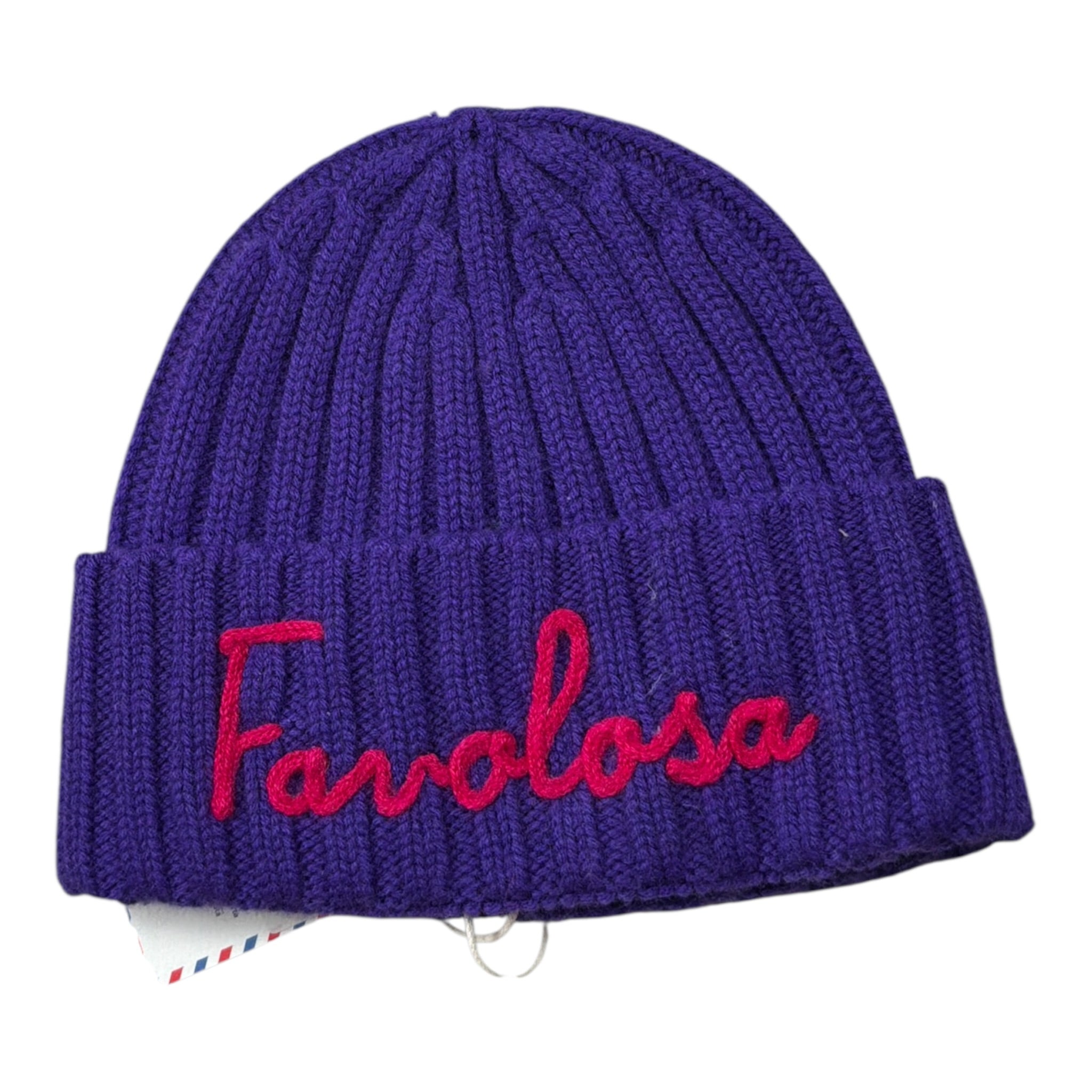 Saint Barth Cappello tinta unita con Logo Viola per Bambina WENG018 VIOLA SAINT BARTH 