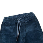 Sarabanda Pantalone tinta unita In Velluto Blu per Neonato 07168 BLU SARABANDA 