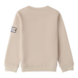 Sarabanda Felpa tinta unita Girocollo con Stampa Beige per Bambino 0A1440 BEIGE SARABANDA 