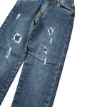 Sarabanda Jeans tinta unita con Girovita Regolabile Blu per Bambino 0A164 BLU SARABANDA 