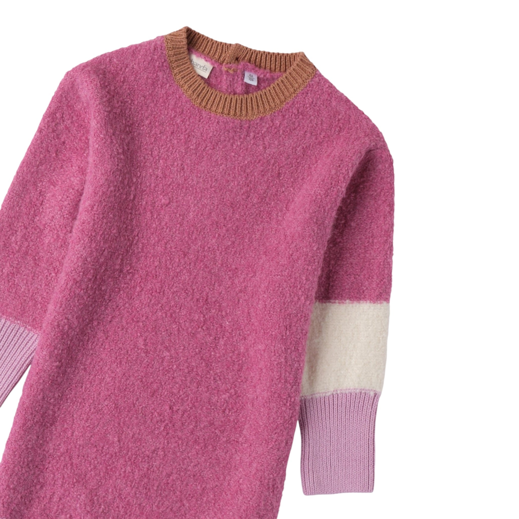 Sarabanda Abito tinta unita con Fantasia Fuxia per Bambina 0A213 FUXIA SARABANDA 