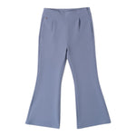 Sarabanda Pantalone tinta unita Modello Zampa Azzurro Polvere per Bambina 0A718 AZZURRO POLVERE SARABANDA 