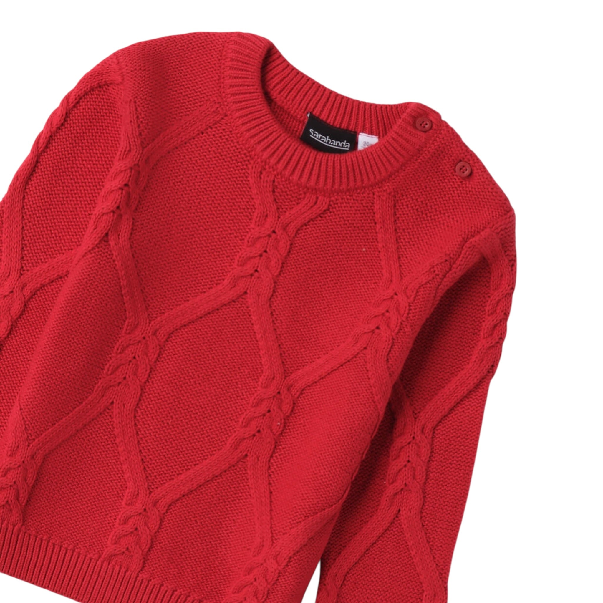 Sarabanda Maglia Girocollo tinta unita Rosso per Bambino 0F111 ROSSO SARABANDA 