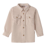 Sarabanda Camicia tinta unita In Velluto Panna per Bambino 0F123 PANNA SARABANDA 