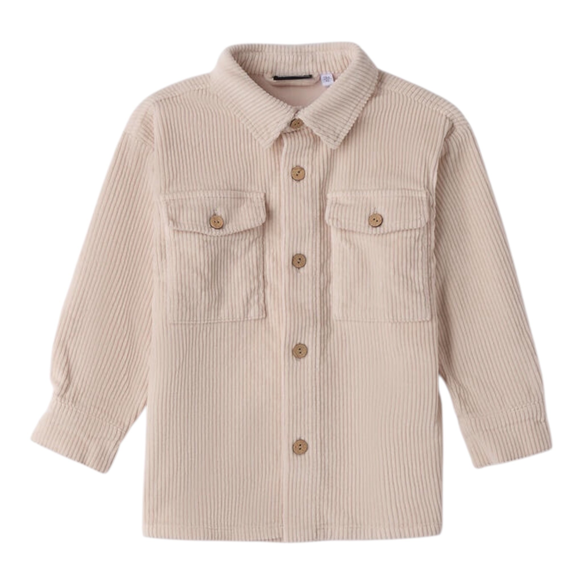 Sarabanda Camicia tinta unita In Velluto Panna per Bambino 0F123 PANNA SARABANDA 