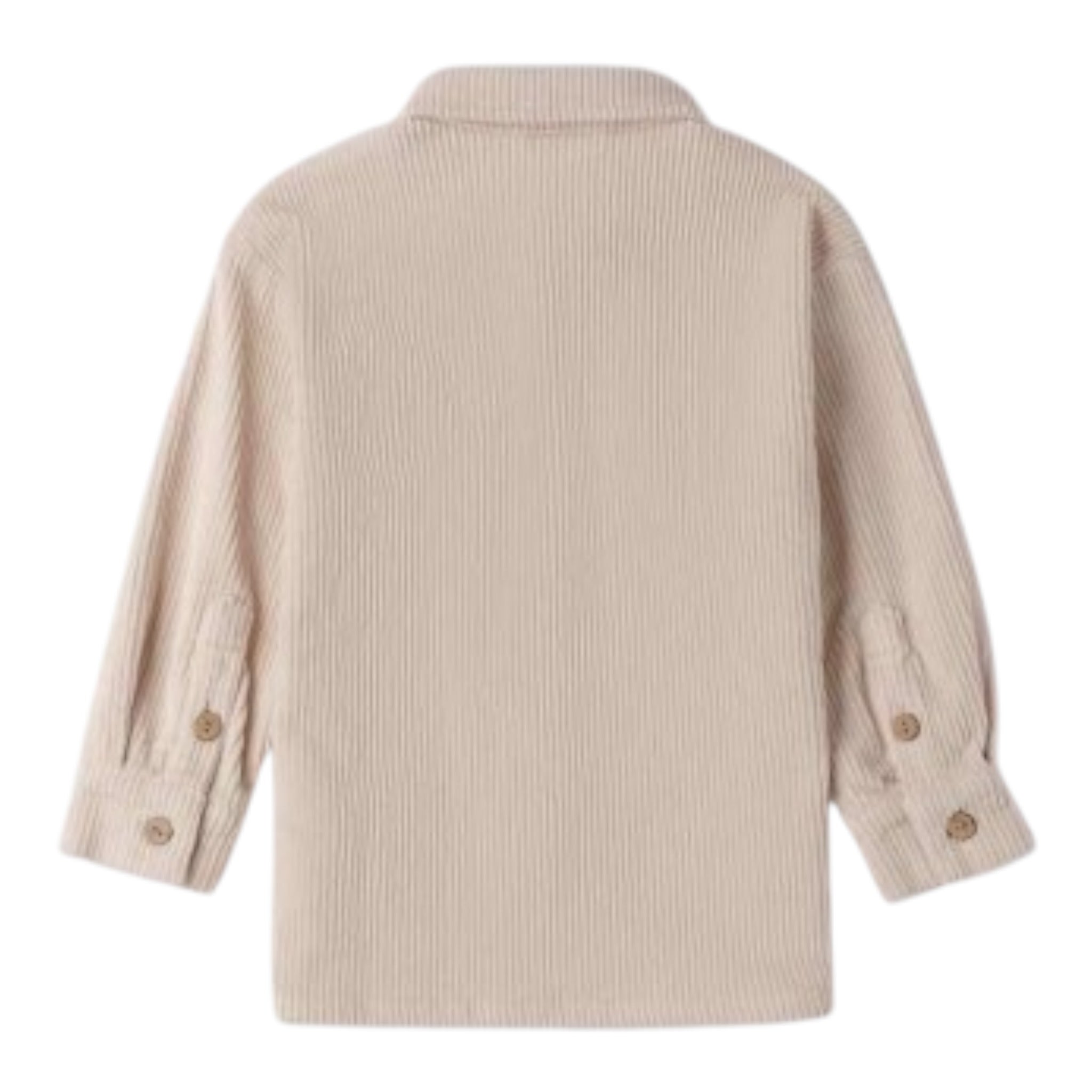 Sarabanda Camicia tinta unita In Velluto Panna per Bambino 0F123 PANNA SARABANDA 