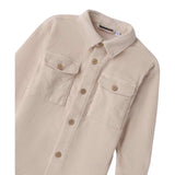Sarabanda Camicia tinta unita In Velluto Panna per Bambino 0F123 PANNA SARABANDA 