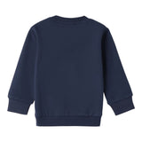 Sarabanda Felpa tinta unita Girocollo con Stampa Blu per Bambino 0F154J BLU SARABANDA 
