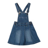 Sarabanda Salopette In Denim tinta unita Blu per Neonata 0F239N BLU SARABANDA 