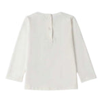 Sarabanda Shirt tinta unita con Stampa Bianco per Bambina 0F306 BIANCO SARABANDA 