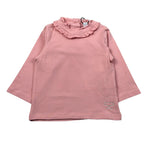 Sarabanda Shirt Girocollo tinta unita Rosa per Neonata 0F321 ROSA SARABANDA 