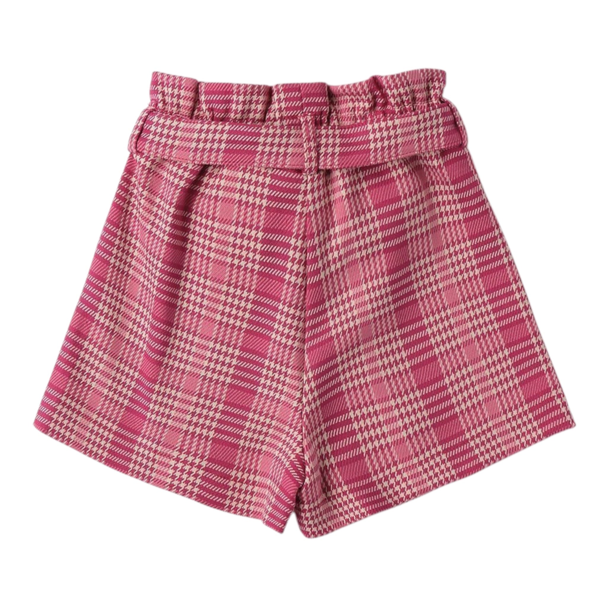 Sarabanda Short Bicolore con Microfantasia Magenta per Bambina 0F360 MAGENTA SARABANDA 